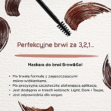 Augenbrauen-Mascara - Eveline Cosmetics Brow & Go! Eyebrow Mascara — Bild N3