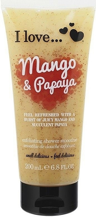Körperpeeling Mango und Papaya - I Love... Mango & Papaya Exfoliating Shower Smoothie — Bild N1
