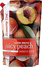 Flüssige Cremeseife mit Glycerin Juicy Peach - Economy Line Juicy Peach Cream Soap — Bild N1