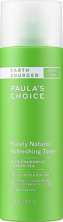 Natürliches und erfrischendes Gesichtswasser - Paula's Choice Earth Sourced Purely Natural Refreshing Toner  — Bild N1