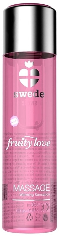 Massagegel Schaumwein mit Erdbeeren - Swede Fruity Love Massage Warming Sensation Sparkling Strawberry Wine — Bild N1