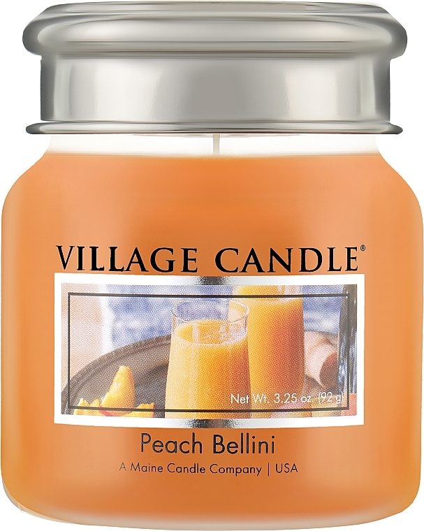 Duftkerze im Glas Pfirsich-Bellini - Village Candle Peach Bellini — Bild N1