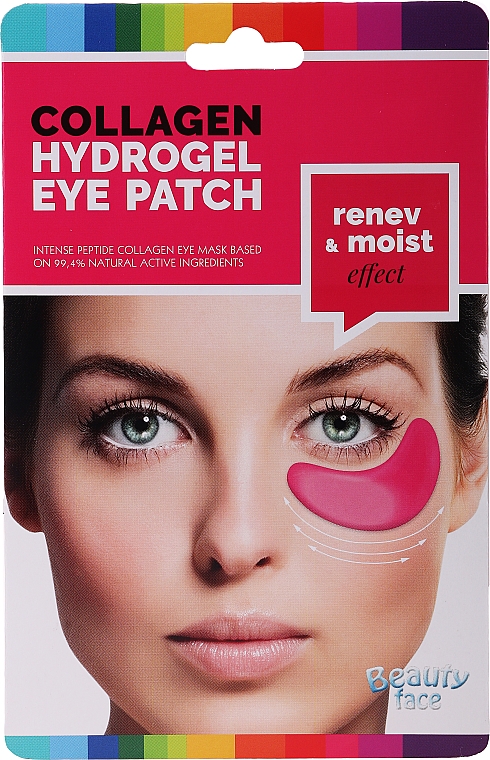 Kollagenmaske für die Haut unter den Augen mit Rotwein - Beauty Face Collagen Hydrogel Eye Mask — Bild N1