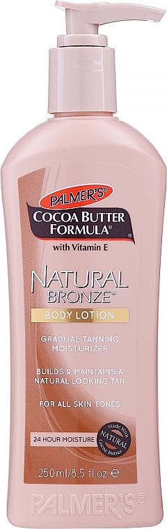 Feuchtigkeitsspendende Körperlotion mit Vitamin E - Palmer's Cocoa Butter Formula Natural Bronze Body Lotion — Bild N1