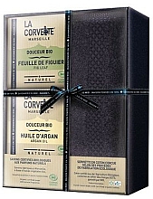 Düfte, Parfümerie und Kosmetik Seifenset - La Corvette Douceur Bio Gift Box (Seife 2x100g + Handtuch 1 St.)