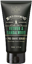 Düfte, Parfümerie und Kosmetik Pre-Shave Gesichtspeeling mit Vetiver und Sandelholz - Scottish Fine Soaps Vetiver & Sandalwood Pre-shave Scrub