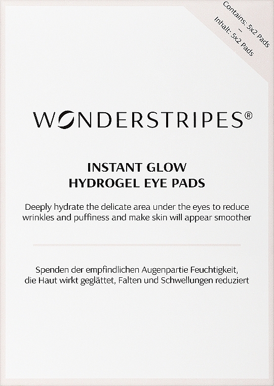 Hydrogel-Augenpflaster - Wonderstripes Instant Glow Hydrogel Eye Pads — Bild N1