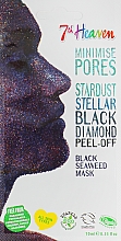 Düfte, Parfümerie und Kosmetik Schwarxe Folie-Maske für das Gesicht - 7th Heaven Stardust Black Diamond Peel-Off Black Seaweed Mask