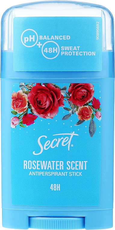 Deostick Antitranspirant mit Rosenwasserduft - Secret Antiperspirant Stick Rosewater Scent
