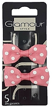 Düfte, Parfümerie und Kosmetik Haarspange mit Schleife rosa 2 St. - Glamour