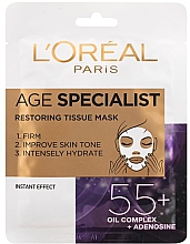 Intensiv feuchtigkeitsspendende und straffende Gesichtsmaske 55+ - L'Oreal Paris Age Specialist 55+ — Bild N1