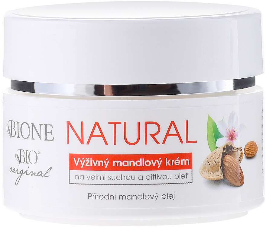 Feuchtigkeitsspendende Gesichtscreme für trockene und empfindliche Haut mit Mandelöl - Bione Cosmetics Bio Original Natural Nourishing Almond Cream — Foto N2