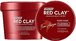 Düfte, Parfümerie und Kosmetik Gesichtsmaske zur Porenverfeinerung mit rotem Ton - Missha Amazon Red Clay Pore Mask