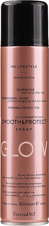 Glättendes und thermoschützendes Haarspray - Farmavita Smooth And Protect Spray — Bild N1