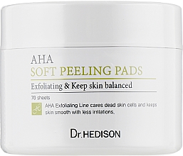 Düfte, Parfümerie und Kosmetik Wattepads mit AHA-Säuren - Dr.Hedison AHA Soft Peeling Pads