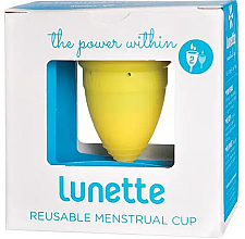 Menstruationstasse Modell 2 gelb - Lunette Reusable Menstrual Cup Yellow Model 2 — Bild N1