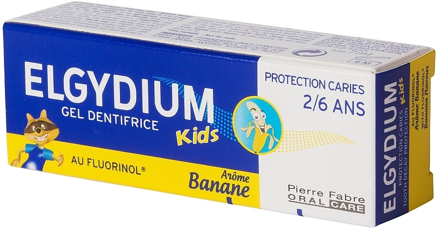 Zahnpasta für Kinder mit Bananeduft - Elgydium Kids 2/6 Gel Toothpaste Banana — Bild N2