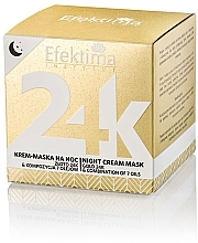 Düfte, Parfümerie und Kosmetik Gesichtscreme-Maske für die Nacht - Efektima Instytut 24K Gold & Combination Of 7 Oils Night Cream Mask 