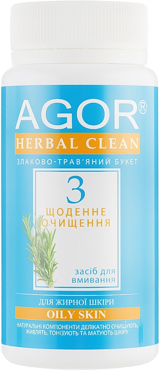 Gesichtsreiniger für fettige Haut № 3 - Agor Herbal Clean Oily Skin — Bild N1
