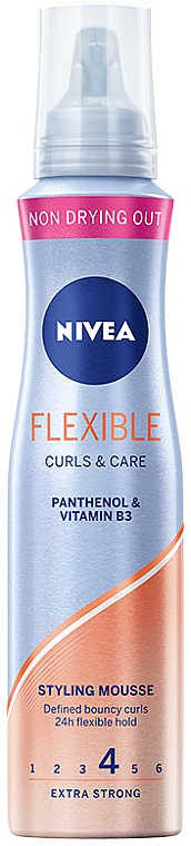 Schaumfestiger für lebendige Locken mit 24h Halt - NIVEA Flexible Curls & Care — Bild N1
