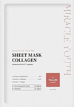 Tuchmaske für das Gesicht mit Kollagen - Village 11 Factory Miracle Youth Cleansing Sheet Mask Collagen — Bild N1