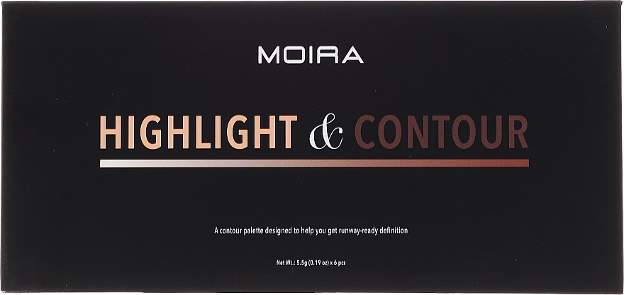 Highlighter- und Konturierpalette - Moira Highlight & Contour Palette — Bild N2