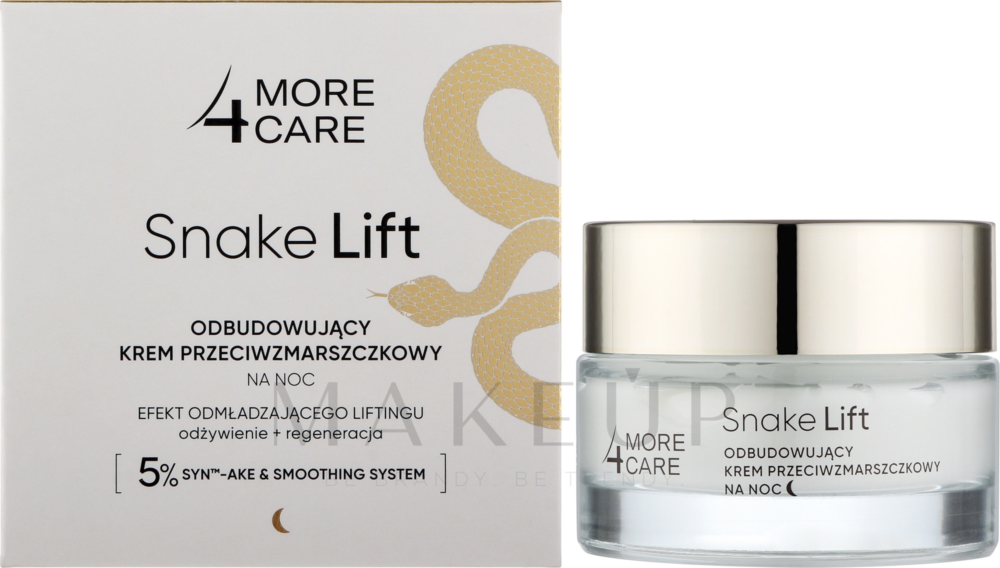 Revitalisierende Nachtcreme - More4Care Snake Lift Rebuilding Anti-Wrinkle Night Cream — Bild 50 ml