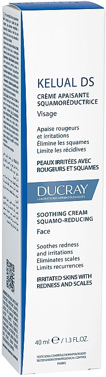Gesichtscreme bei seborrhoischem Ekzem - Ducray Kelual Ds Squamo-Reducing Soothing Cream — Bild N3
