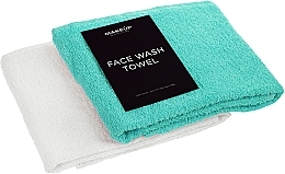 Gesichtstücher-Set weiß und türkis Twins - MAKEUP Face Towel Set Turquoise + White — Bild N2