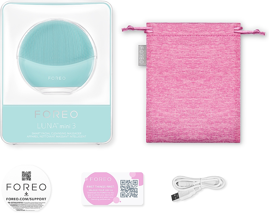 Reinigende Smart-Massagebürste für das Gesicht Luna Mini 3 Mint - Foreo Luna Mini 3 Facial Cleansing Brush Mint — Bild N3