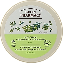 Düfte, Parfümerie und Kosmetik Pflegende und regenerierende Gesichtscreme mit Oliven - Green Pharmacy