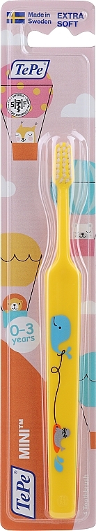 Kinderzahnbürste Mini Extra Soft gelb - TePe — Bild N2