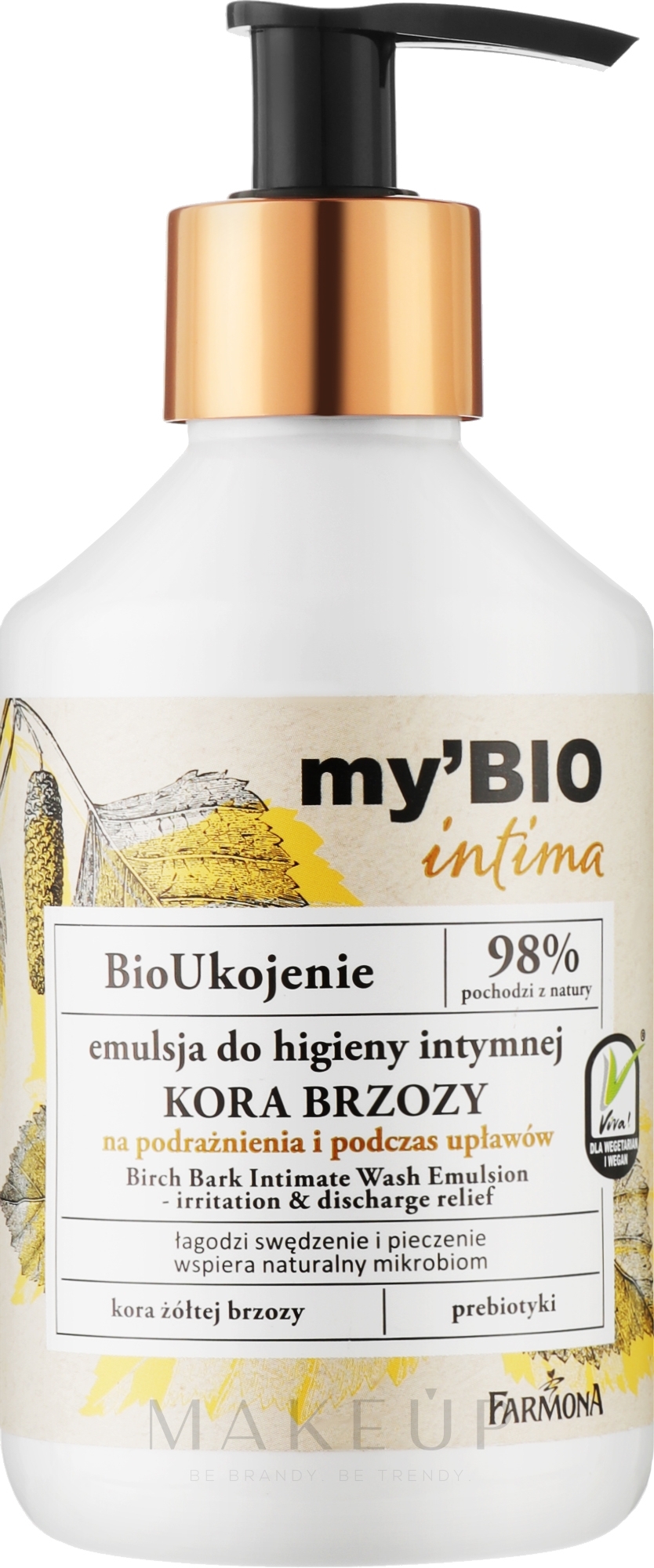 Intimpflege-Emulsion mit Birkenrinde - Farmona My’Bio Intima — Bild 250 ml