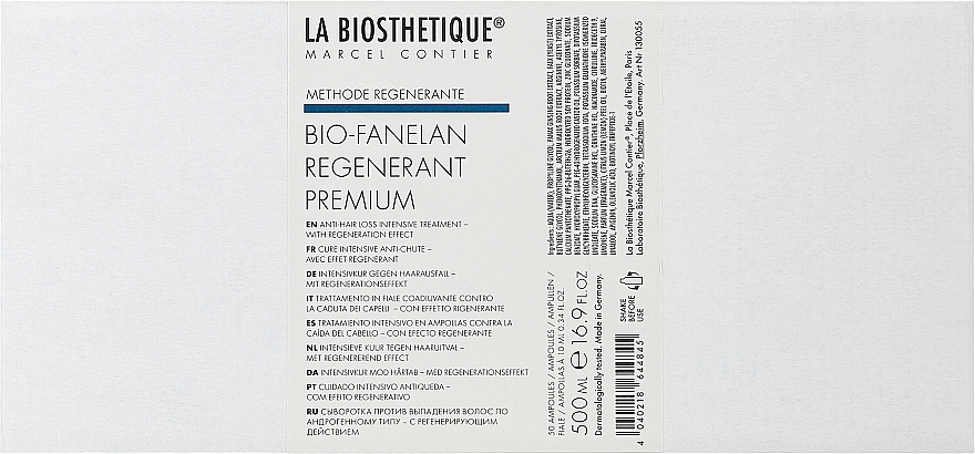 Regenerierendes Serum gegen Haarausfall - La Biosthetique Bio-Fanelan Regenerant Premium — Bild N1