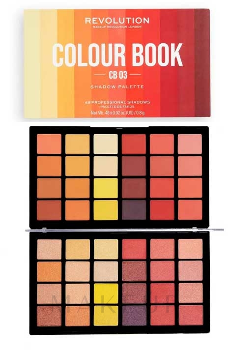 Lidschattenpalette mit 48 Farben - Makeup Revolution Colour Book Shadow Palette — Bild CB03