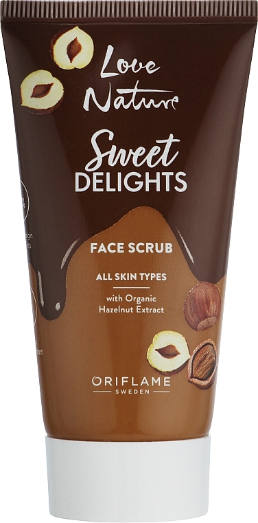 Gesichtspeeling mit Bio-Haselnussextrakt - Oriflame Love Nature Sweet Delights Face Scrub  — Bild N1