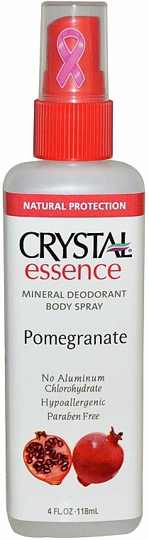 Mineralisches Deospray mit Granatapfelduft - Crystal Essence Deodorant Body Spray Pomegranate