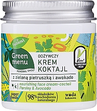 Pflegende Cocktail-Gesichtscreme mit grüner Petersilie und Avocado - Farmona Green Menu — Bild N1
