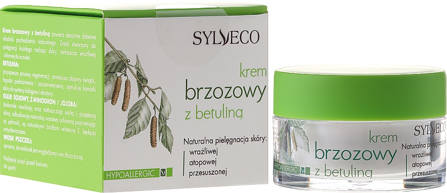 Hypoallergene Birkencreme mit Betulin - Sylveco Hypoallergic Birch Day And Night Cream