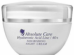 Düfte, Parfümerie und Kosmetik Nährende Nachtcreme mit Hyaluronsäure 40+ - Absolute Care Hyaluronic Acid Nourishing Night Cream