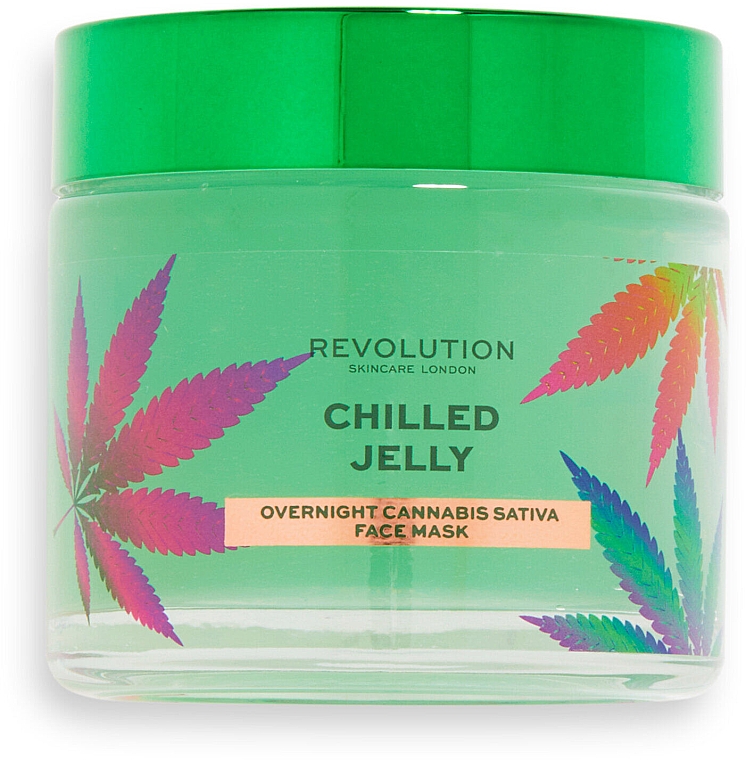 Gesichtsmaske - Revolution Skincare Good Vibes Chilled Jelly Cannabis Sativa Overnight Mask — Bild N1