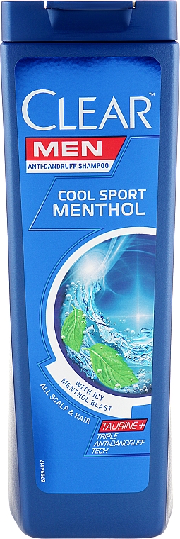 Anti-Schuppen Shampoo mit Minze - Clear Men Anti-Dandruff Cool Sport Menthol