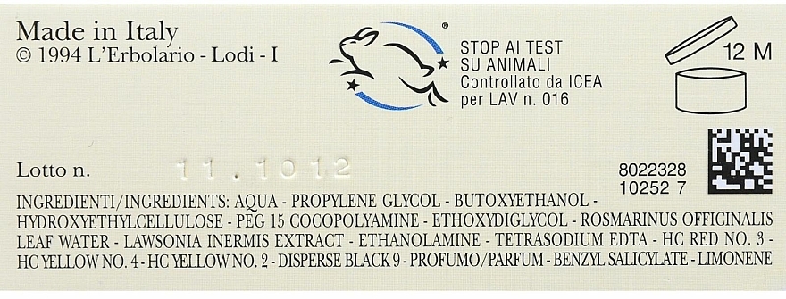 Farbgel mit Henna - L'erbolario Gel All'Henne — Bild N3