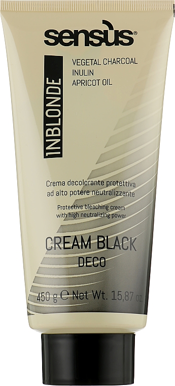 Aufhellende Creme bis zu 7 Töne - Sensus InBlonde Cream Black Deco — Bild N1