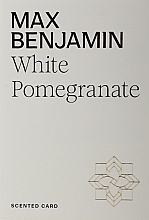 Düfte, Parfümerie und Kosmetik Aromasäckchen - Max Benjamin Scented Card White Pomegranete