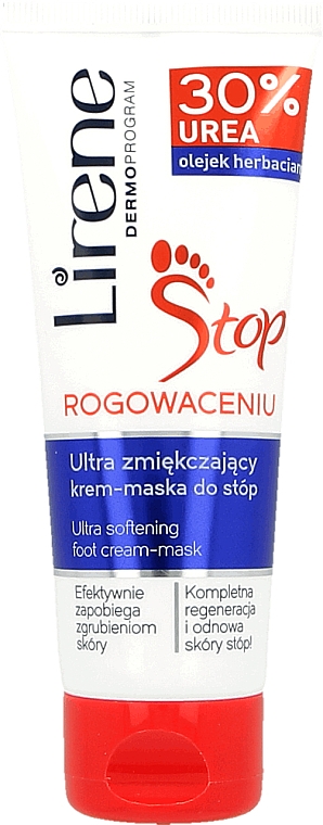 Regenerierende Creme-Maske für Füße mit 30% Hornstoff - Lirene Stop Callusness Foot Cream-Mask — Bild N2