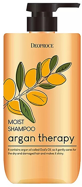 Mildes Shampoo mit marokkanischem Arganöl - Deoproce Argan Therapy Moist Shampoo — Bild N1