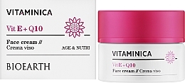 Gesichtscreme - Bioearth Vitaminica Vit E + Q10 Face Cream  — Bild N2