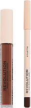 Lippen-Make-up Set (Lipgloss 3ml + Lippenkonturenstift 1g) - Makeup Revolution Lip Contour Kit Stiletto — Bild N2