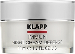 Düfte, Parfümerie und Kosmetik Schützende Nachtcreme - Klapp Immun Night Cream Defense
